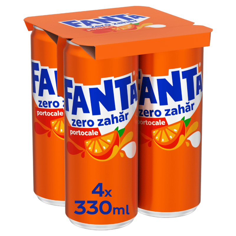 Fanta Orange Zero Sugar Carbonated Soft Drink Dose