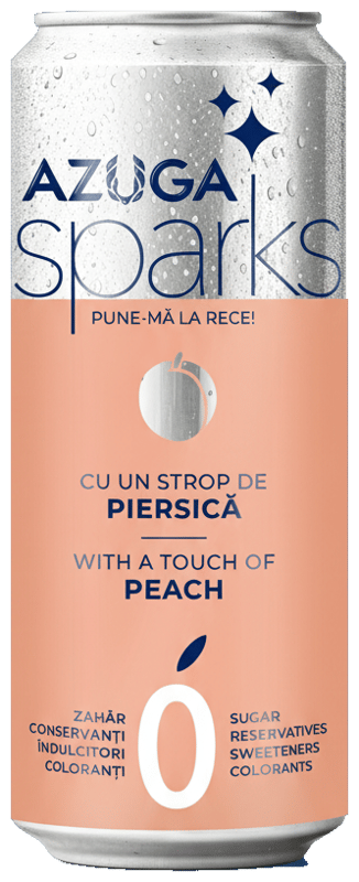 Azuga Sparks Rocking Drink with Carbonated Mineral Water and Peach Extract