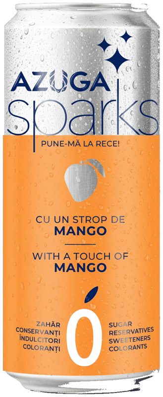 Azuga Sparks Apa minerala carbogazoasa si cu extract de mango
