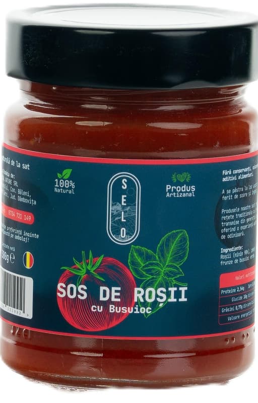 Selo Sos de rosii cu busuioc