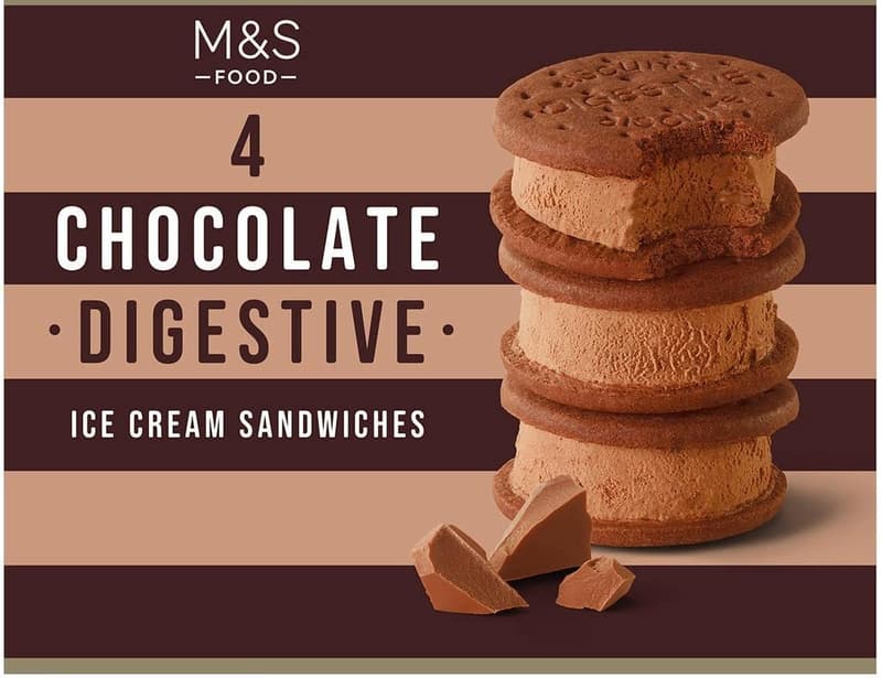 Marks & Spencer Inghetata sandwich cu ciocolata