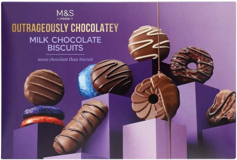 Marks & Spencer Biscuiti cu ciocolata cu lapte si ciocolata