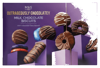 Marks & Spencer Biscuiti cu ciocolata cu lapte si ciocolata
