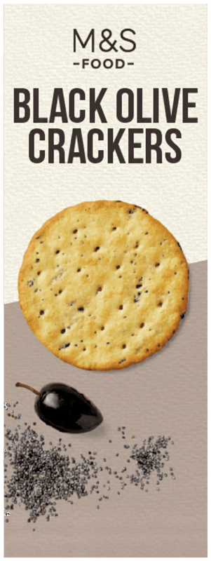 Marks & Spencer Food Black Olive Crackers