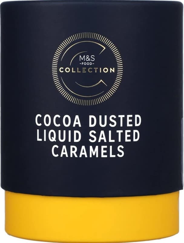 Marks & Spencer Bomboane pudrate cu cacao si umplute cu caramel sarat