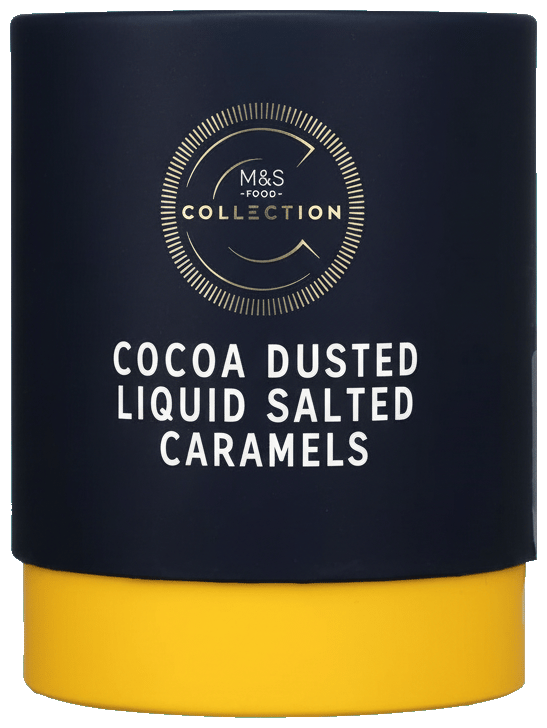 Marks & Spencer Bomboane pudrate cu cacao si umplute cu caramel sarat