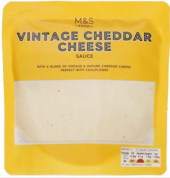 Marks & Spencer Sos de branza cheddar vintage