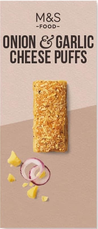 Marks & Spencer Food Onion & Garlic Cheese Puffs