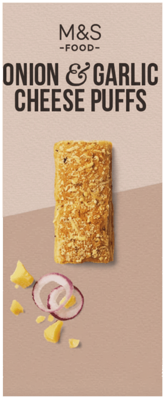 Marks & Spencer Food Onion & Garlic Cheese Puffs