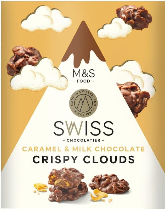 Marks & Spencer Ciocolata elvetiana cu cereale in forma de norisori