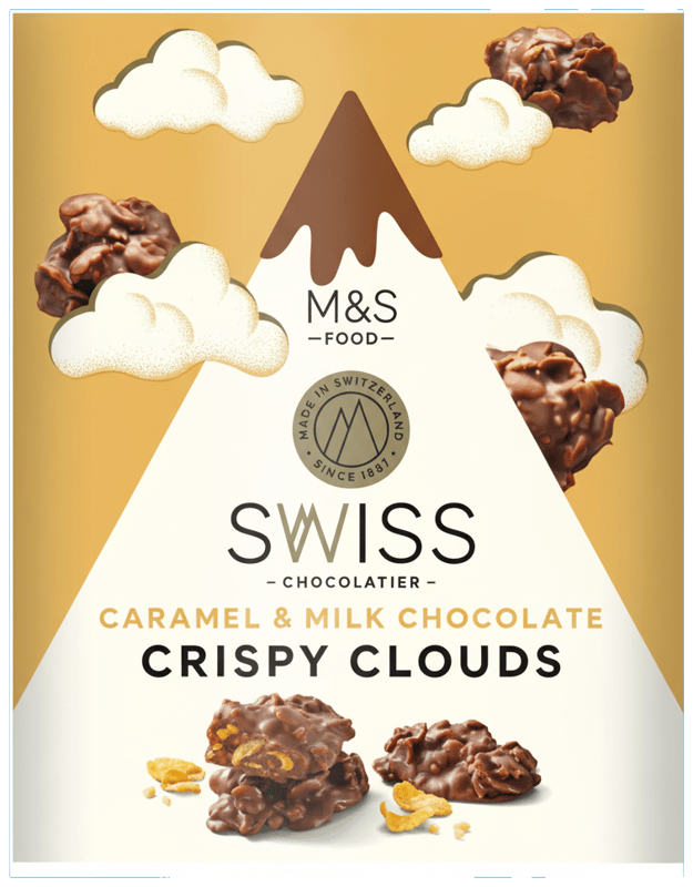 Marks & Spencer Ciocolata elvetiana cu cereale in forma de norisori