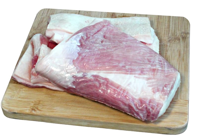 PORK MEAT AND SALT Pork bacon