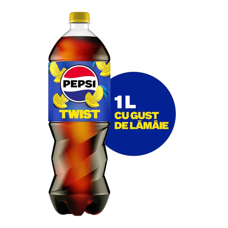 Pepsi Twist, cola flavored drink with lemon juice, pet, 1L