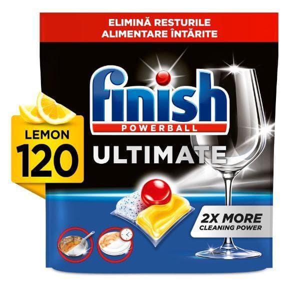 Finish Ultimate All In 1 Lemon Tablets, 120 Washes