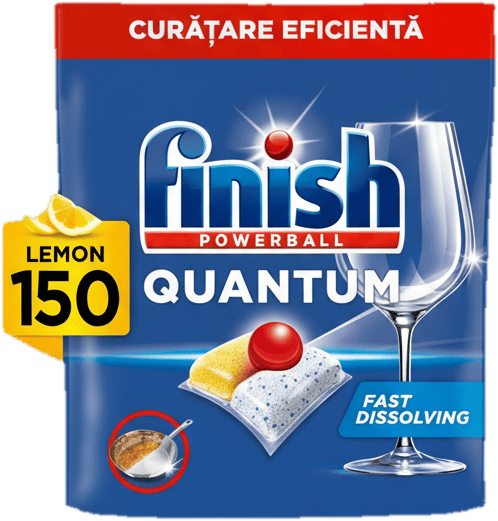 Finish Quantum Lemon Tablets, 150 Washes