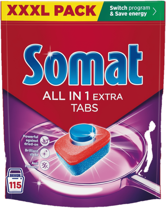 Somat All In One Extra Capsule pentru masina de spalat vase , 115 spalari