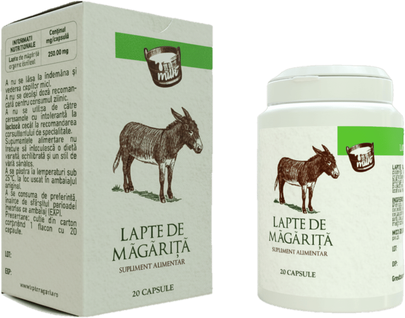 Donkey milk capsules, 20 capsules