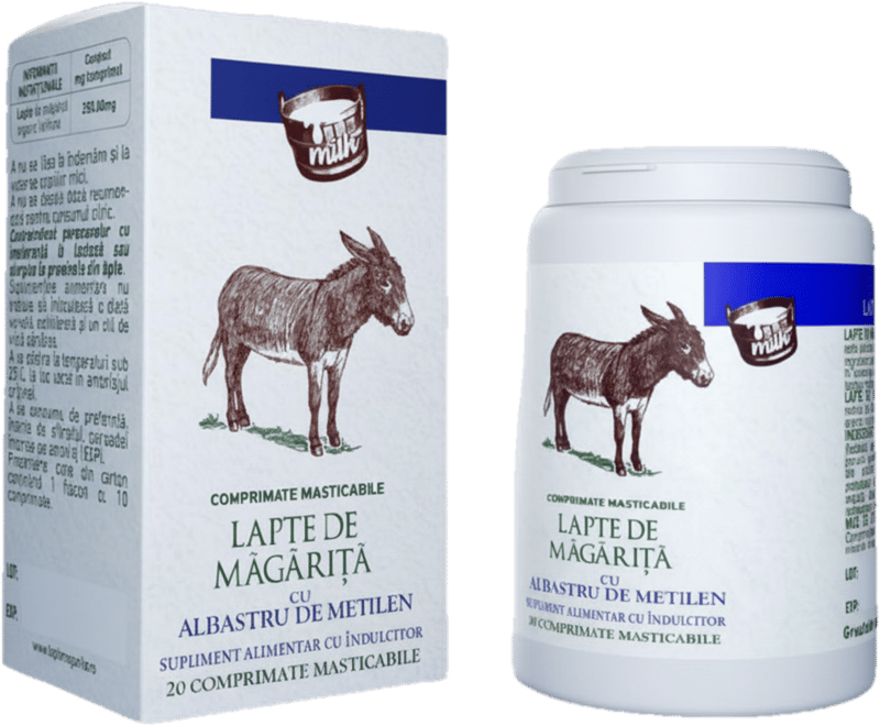 Sintofarm Capsule cu lapte de magarita si albastru de metil