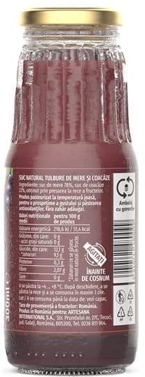Cules si stors Suc Natural de mere si coacaze