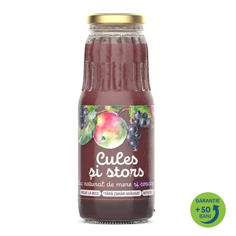 Cules si stors Suc Natural de mere si coacaze