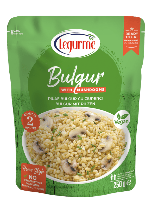 Legurme Bulgur with Mushrooms