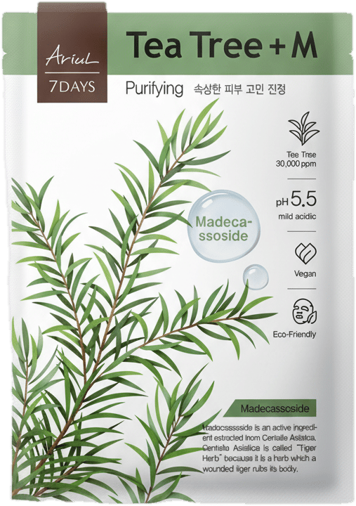 Ariul 7Days Plus Tea Tree + M Madecassoside, Masca purificare