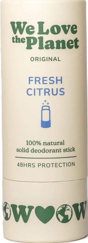 We Love The Planet Deodorant natural stick, fresh citrus