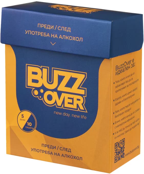 Buzz Over Box Set of 10 hangover sachets
