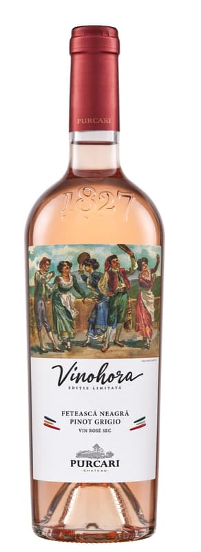 Purcari Vinohora Dry Rose Wine Feteasca Neagra & Pinot Grigio