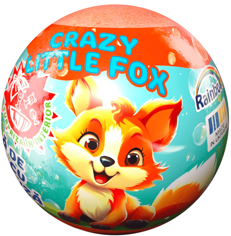 Crazy Bombs Kids Bila de baie "Crazy Little Fox cu Surpriza"