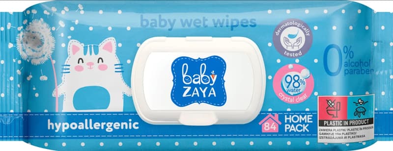 Baby Zaya Servetele umede pentru copii, 84 bucati