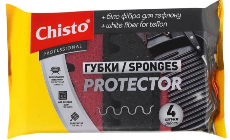 Chisto Protect Dishwasher Sponge, 4 pieces