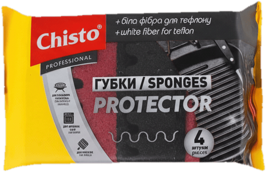 Chisto Protect Dishwasher Sponge, 4 pieces