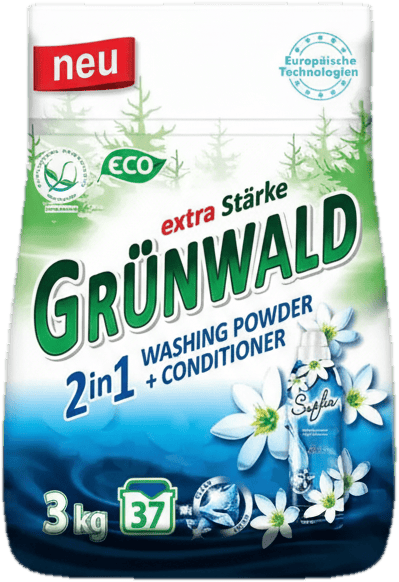 Grunwald Detergent pudra pentru rufe colorate si albe 2in1 cu balsam
