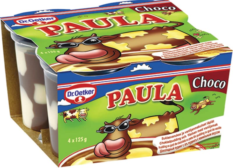 Dr. Oetker Paula Chocolate and Vanilla (4x125g)