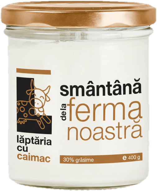 Laptaria cu caimac Smantana de la ferma noastra 30%