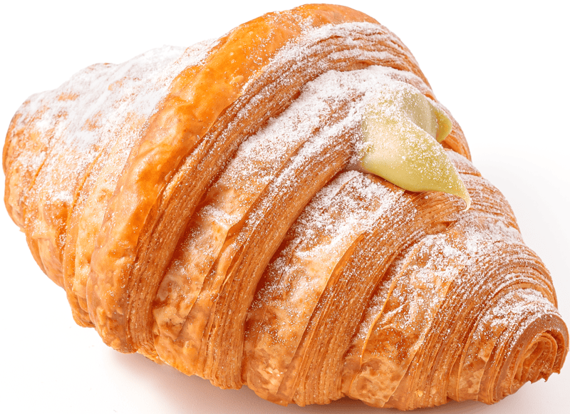 Le Chat Gourmand Croissant cu fistic si crema ciocolata alba