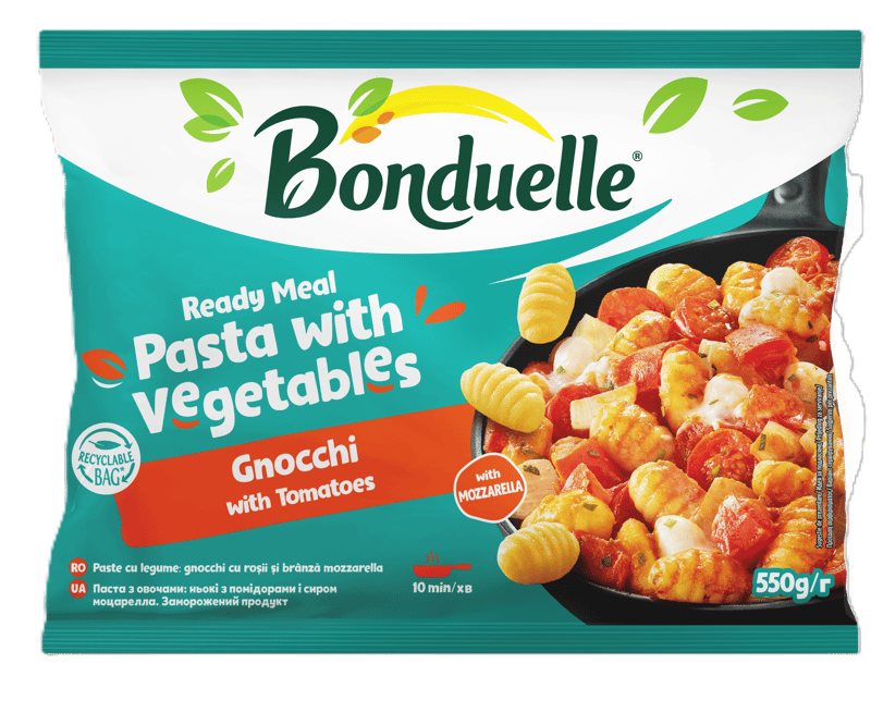 Bonduelle Gnocchi cu rosii si branza mozzarella