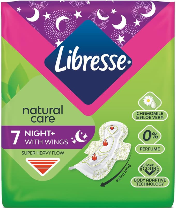 Libresse Natural Care Night Absorbante, 7 bucati