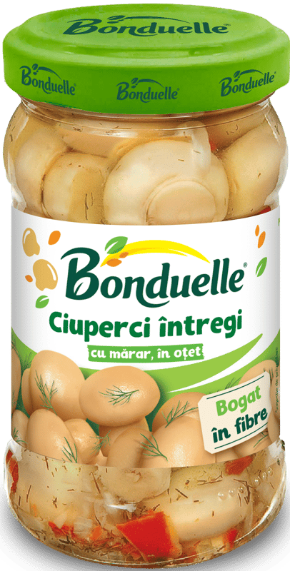 Bonduelle Whole mushrooms, in vinegar with dill