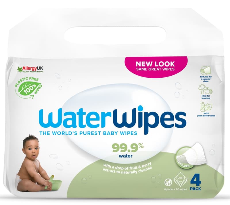 Water Wipes Soapberry Servetele umede, 4 pachete x 60 buc