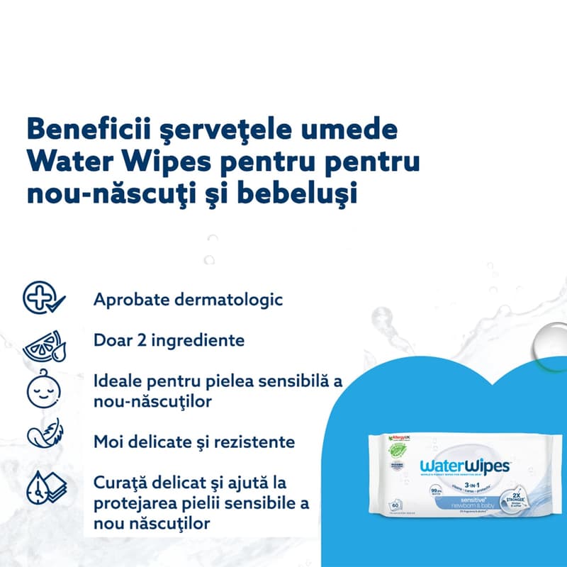 Water Wipes Biodegradable Wipes 4x60 pcs