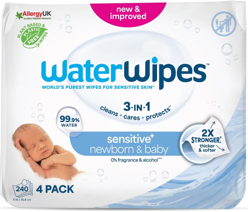 Water Wipes Biodegradable Wipes 4x60 pcs