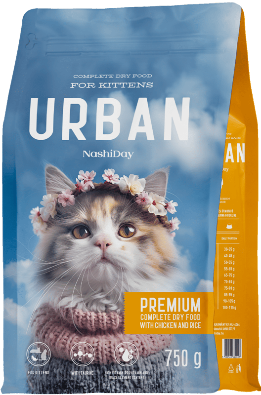 Urban Hrana uscata pentru pisoi cu pui si orez