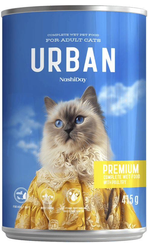 Urban Conserva pentru pisici cu pasăre