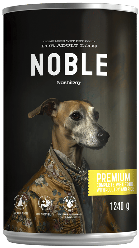 Noble Premium Conserva pentru caini cu pasare si orez