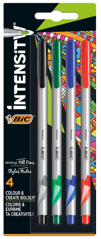 BIC Intensity Medium Linere 0.8 mm, diverse culori