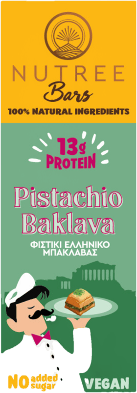 Nutree Baton proteic raw vegan Pistachio Baklava fara gluten