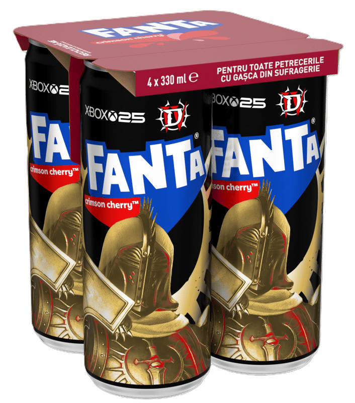 Fanta Crimson Cherry Bautura racoritoare carbogazoasa 4pack doza