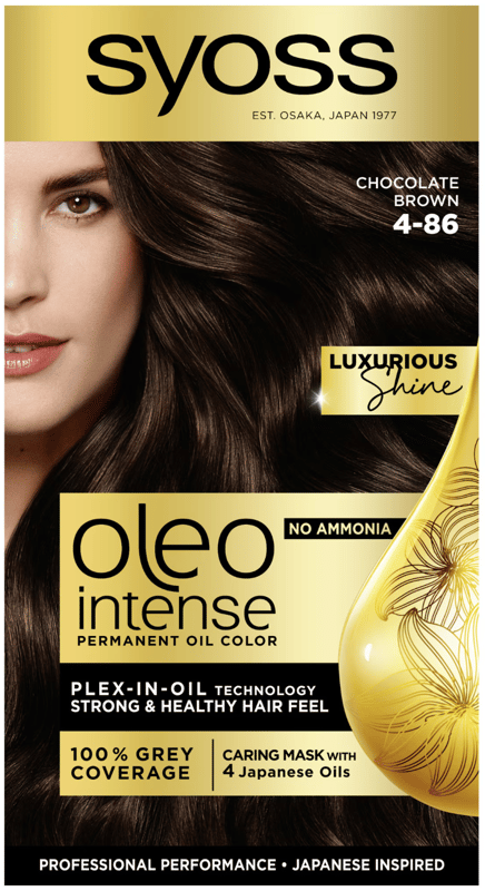 Syoss Oleo Vopsea pentru par 4-86, saten ciocolatiu